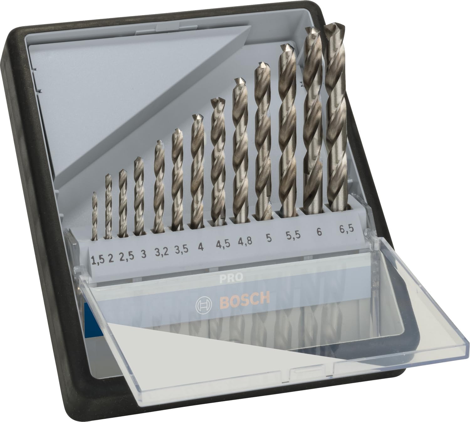 Bosch Pro 13tlg. Metallbohrer-Set (HSS-G geschliffen Robust Line)