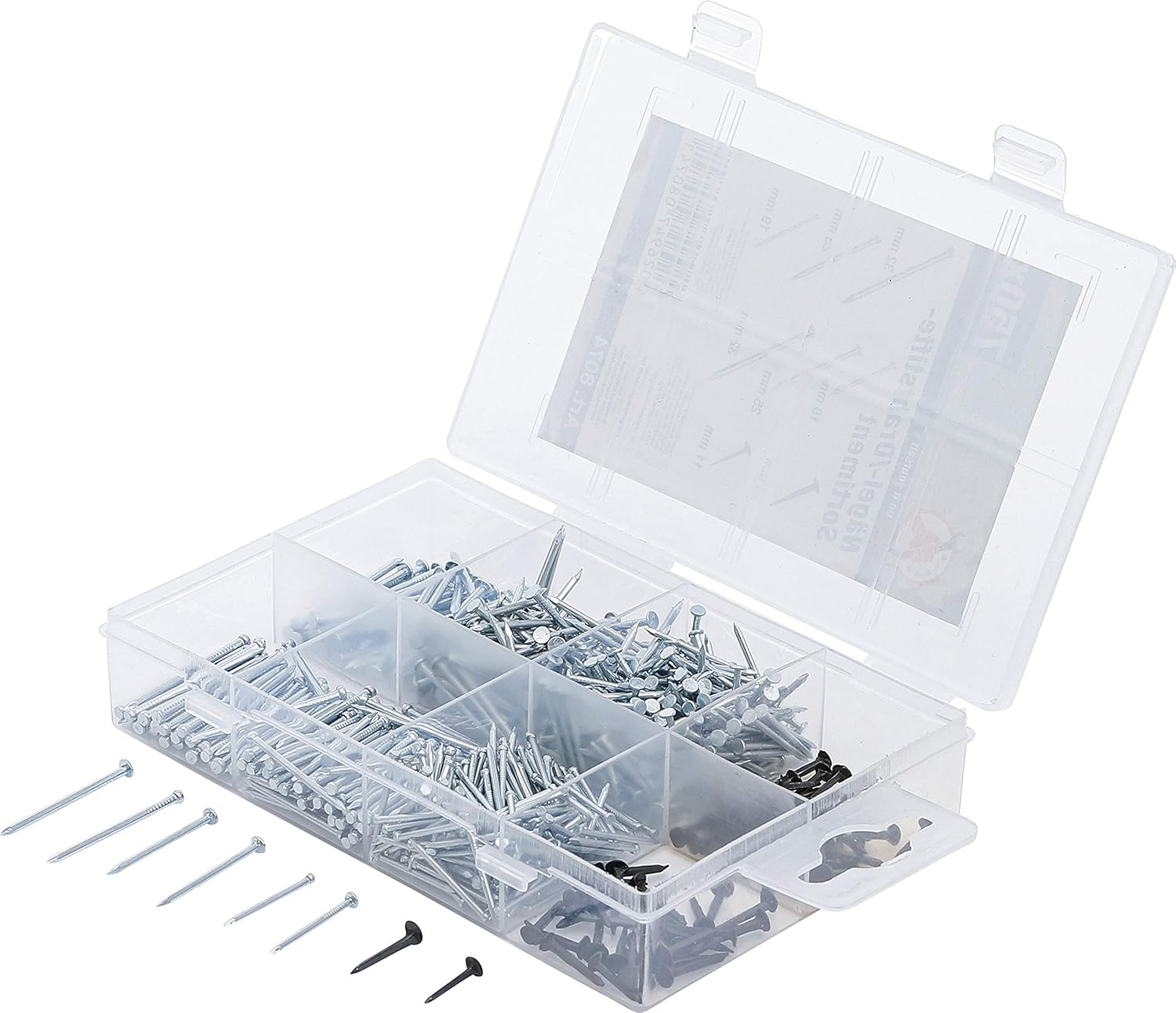 Kraftmann Nagel und Drahtstifte Sortiment, 750-teilig, 8074