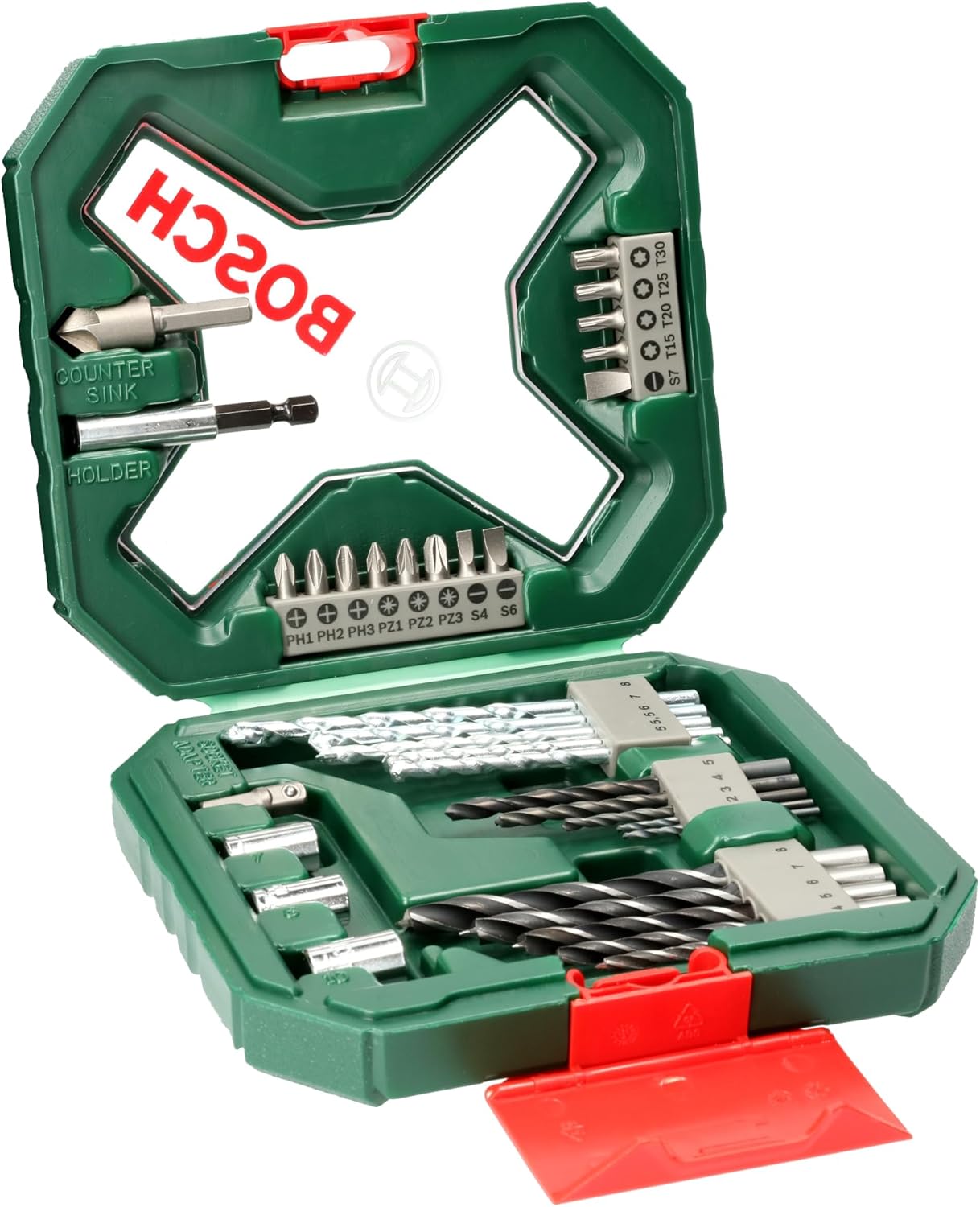 Bosch DIY 34tlg. Bohrer und Schrauber Classic Set X-Line (geeignet für Metall, Stein, Holz)