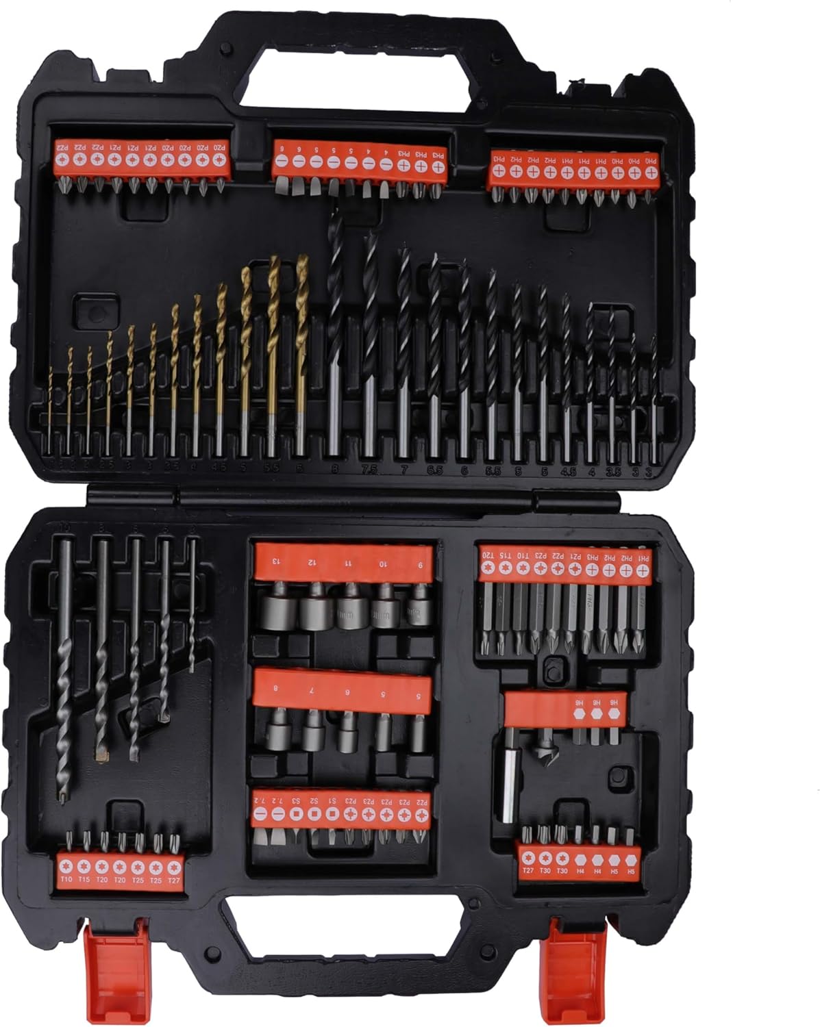Black + Decker A7200 Bohrer- und Schrauberbit-Set, 109-teilig