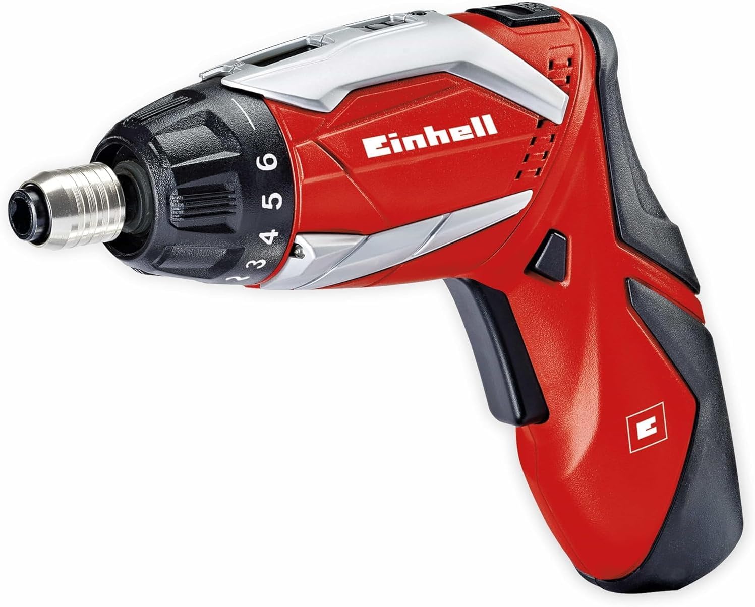Einhell Akku Knick Schrauber TC-SD 3,6 Li (Lithium Ionen, 3,6 V, 1,3 Ah, 3 Nm, LED-Licht, LED-Batterieanzeige, inkl. 6 Bits und Ladegerät)