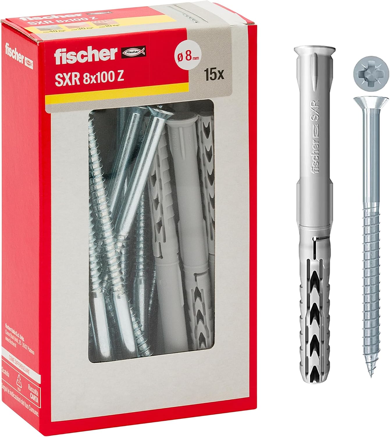 Fischer Nylon-Dübel SX5 – 100 Stück