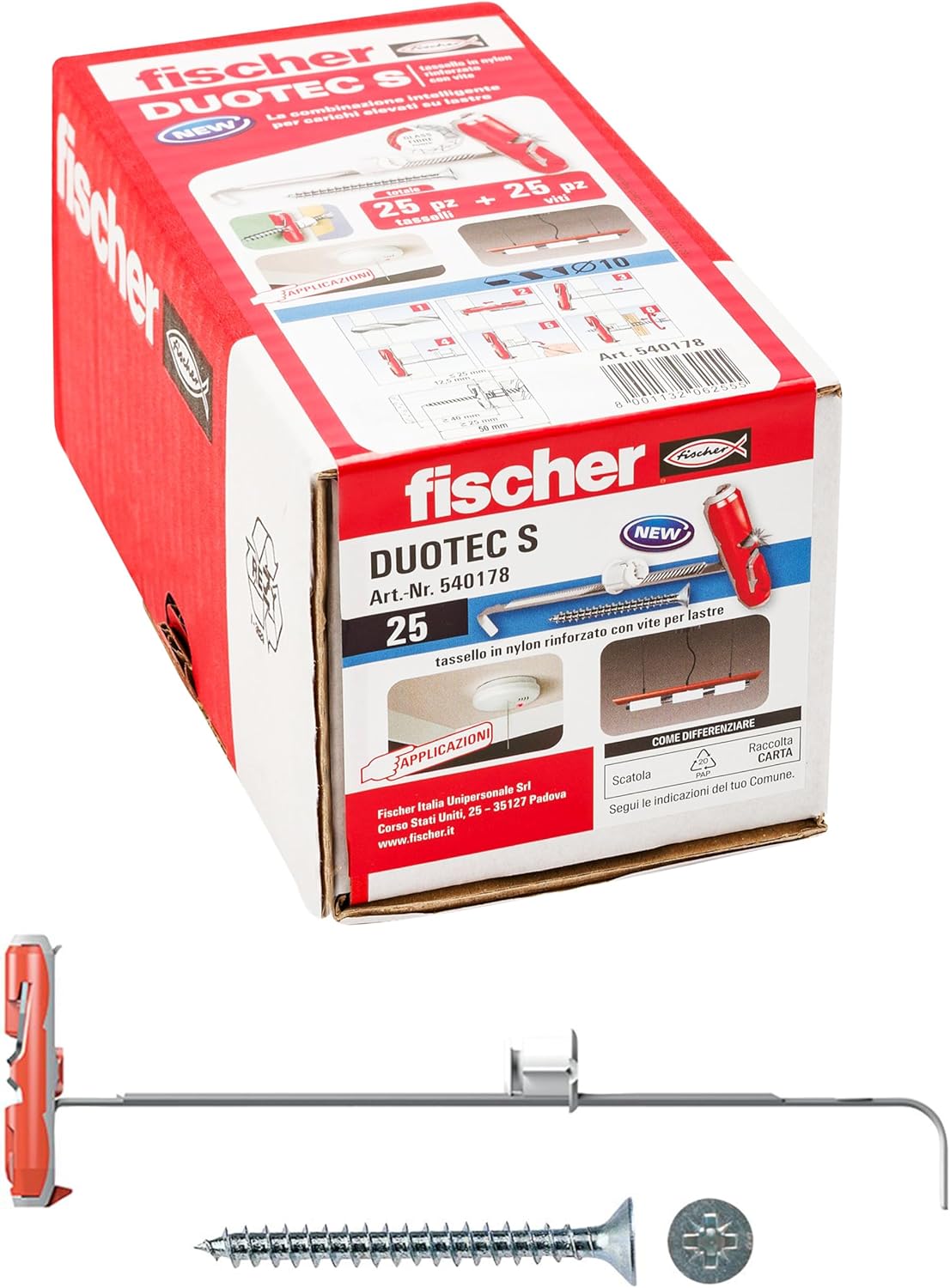 Fischer Nylon-Dübel SX12 – 25 Stück