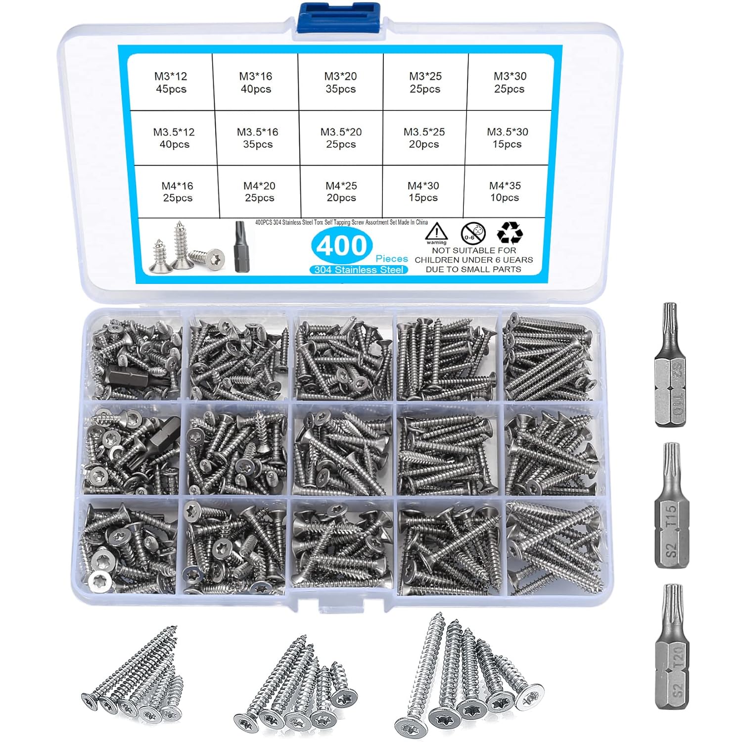 Schrauben-Set II mit 400 Teilen